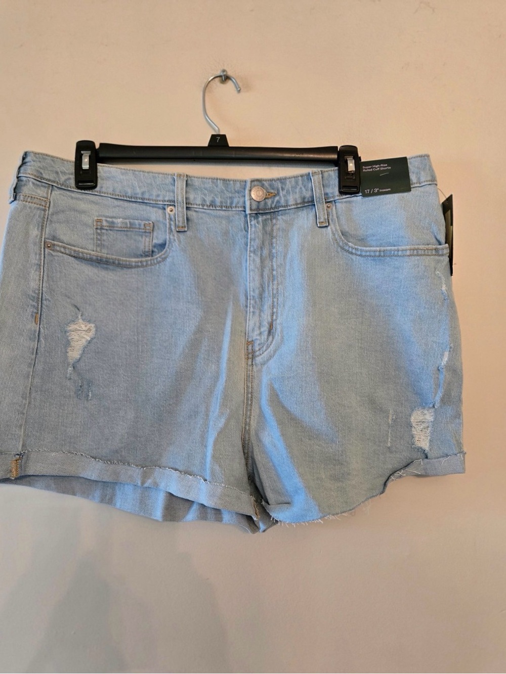 Wild fable super high rise rolled cuff jean shorts size 17